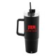 Taza termo Doom The Dark Ages negra con pajita