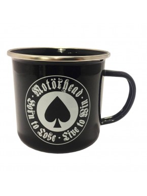 Taza negra metálica Motörhead Born To Lose