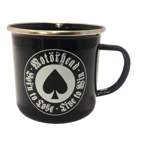 Taza negra metálica Motörhead Born To Lose