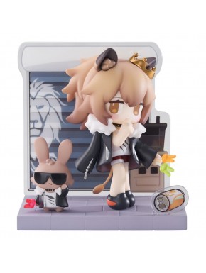 Estatua de PVC Arknights Mini Series Siege con conejo y corona