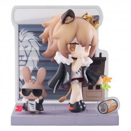 Estatua de PVC Arknights Mini Series Siege con conejo y corona