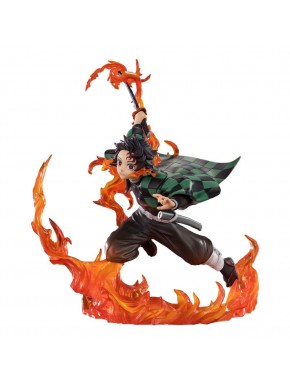 Estatua de Tanjiro Kamado de 19 cm con llamas, FiguartsZERO