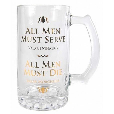 Beer mug Game of Thrones Valar Morghulis