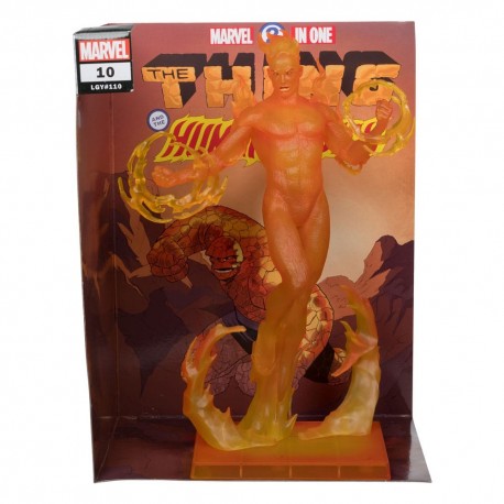 Estatua de PVC de Human Torch de 29 cm con caja y cómic