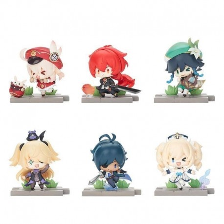 Pacote de 6 figuras de Genshin Impact Mondstadt 5 cm