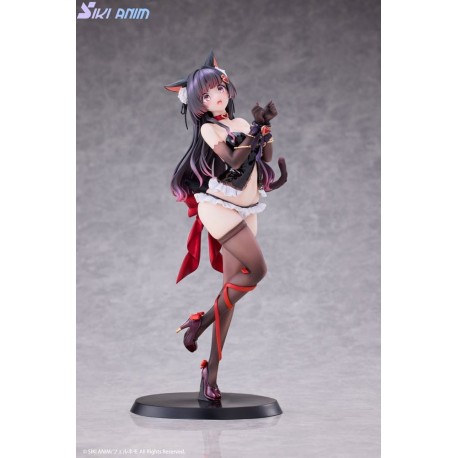 Estatua PVC Shibarare Cat Ruhuna-chan 26 cm de SIKI ANIM