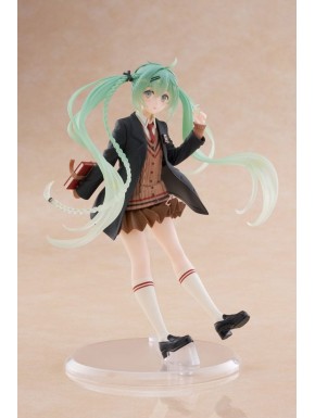 Estatua de Hatsune Miku con atuendo preppy de 18 cm