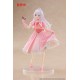 Figura de Elaina con vestido de fiesta rosa y máscara