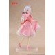 Figura de Elaina con vestido de fiesta rosa y máscara