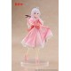 Figura de Elaina con vestido de fiesta rosa y máscara