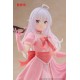 Figura de Elaina con vestido de fiesta rosa y máscara