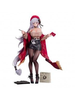Estatua Azur Lane 1/7 con capa roja y bolso, 28 cm