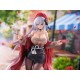 Estatua Azur Lane 1/7 con capa roja y bolso, 28 cm