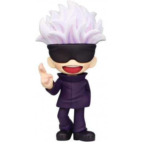 Figura Satoru Gojo de 14 cm en estilo caricatura