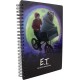 Libreta 3D de E.T. y Elliot en bicicleta.