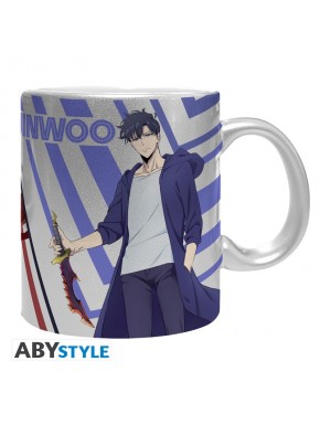 Taza Solo Leveling de Jinwoo y Igris en subli silver