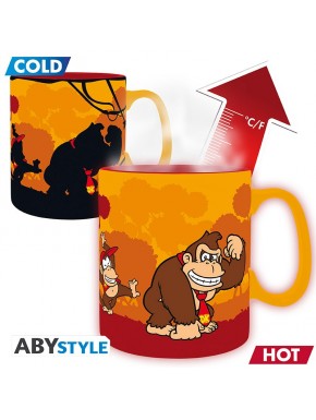 Mug thermo-réactif Donkey Kong 460 ml changeant de couleur