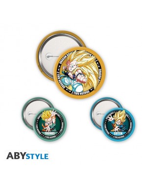 Pack de insignias Dragon Ball Z con Trunks, Goten y Gotrunks