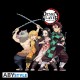 Camiseta preta Demon Slayer personagens ABYstyle