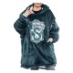 Sudadera de vellón Slytherin verde con capucha