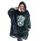 Sudadera de vellón Slytherin verde con capucha