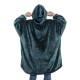 Sudadera de vellón Slytherin verde con capucha