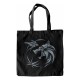Bolso negro The Witcher con diseño de lobo