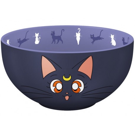 Bol de Sailor Moon con diseño de gato Luna