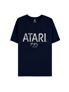 Camiseta azul marinho Atari 1972 com logo branco