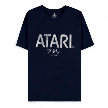 Camiseta azul marinho Atari 1972 com logo branco
