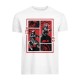 Camiseta blanca de Assassin's Creed con diseño en paneles