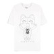 Camiseta branca Dandadan Turbo Granny design frente e verso