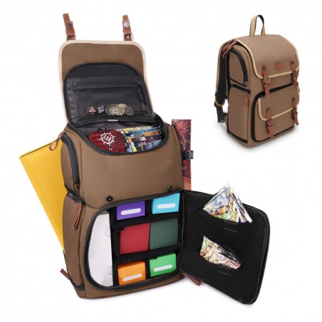 Mochila tan Enhance TCG Series para cartas de juegos de mesa