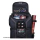 Sac à dos noir USA Gear MTG ouvert avec compartiments