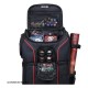 Mochila negra y roja para juegos de mesa
