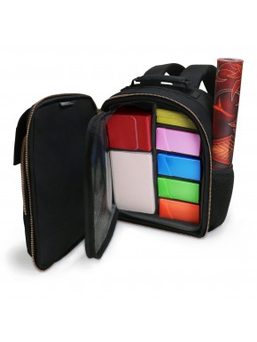 Mochila ENHANCE Magic the Gathering con compartimentos de colores