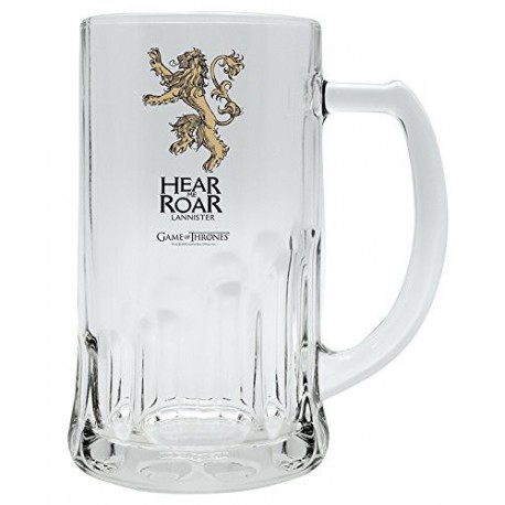 Jarra Cerveza cristal Lannister Juego de Tronos