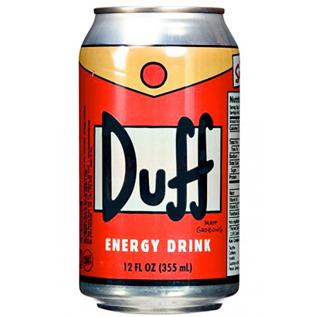 Energy drink Duff The Simpsons