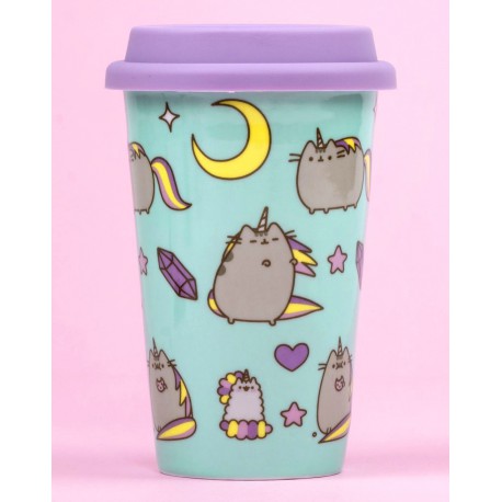 Taza de viaje Porcelana Pusheen Pattern