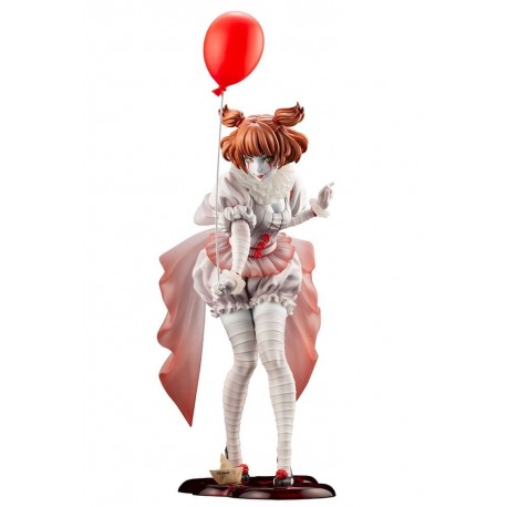 Estatua Bishoujo Pennywise 25 cm con globo rojo de Kotobukiya
