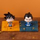 Estatuas de Son Goku y Vegeta de 11 cm con cojines