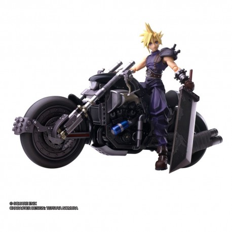 Figura y motocicleta Cloud Strife Hardy-Daytona de 15 cm