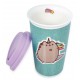 Travel mug Porcelain Pusheen Unicorn