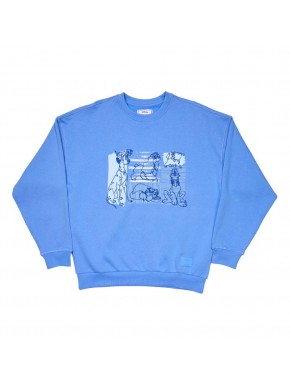 Sudadera azul de Disney con perros y gatos de Loungefly