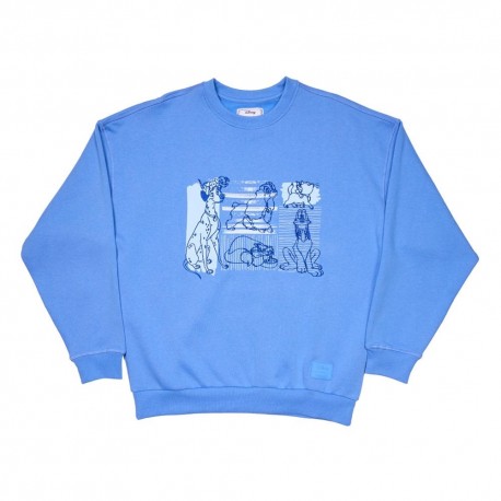 Sudadera azul de Disney con perros y gatos de Loungefly