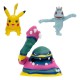 Figuras Pokémon Pikachu, Machop y Alolan Muk de 5 cm