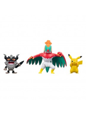 Pokémon figuras Pikachu, Perrserker, Hawlucha de 5 cm