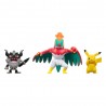 Pokémon Conjunto de 3 Figuras: Pikachu, Perrserker, Hawlucha 5 cm