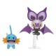 Pack de figuras Pokémon Mudkip y Noibat con soporte
