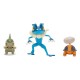 Pack de 3 figuras Pokémon Torkoal, Axew y Frogadier